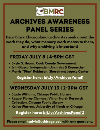 Archives Awareness Panel Flyer